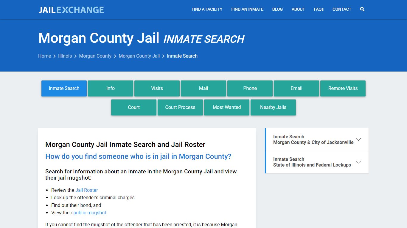 Inmate Search: Roster & Mugshots - Morgan County Jail, IL